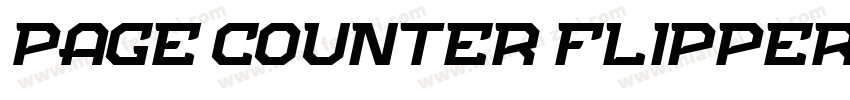 Page Counter Flipper字体转换